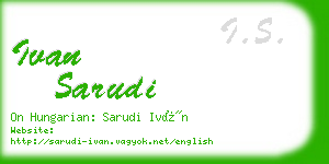 ivan sarudi business card